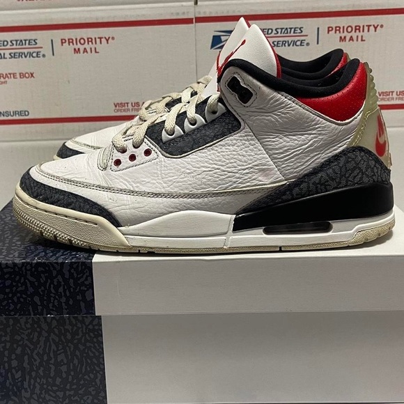 Nike Air Jordan 3 Retro “Denim Fire Red” 2020 - Picture 2 of 7